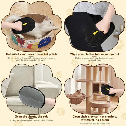 Gant Retrait de Poils Double Face pour Chats et Chiens - Soins et Nettoyage | PawHope